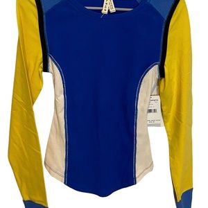 NWT Free People Color Block Shirt